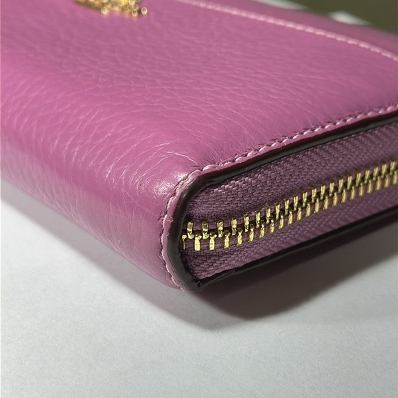 *HTF COLOR* COACH Accordion Zip Wallet With Wristlet Strap - Picture 10 of 16